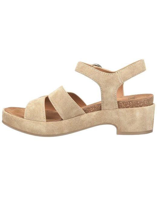 Söfft Natural Capri Suede Heeled Sandal