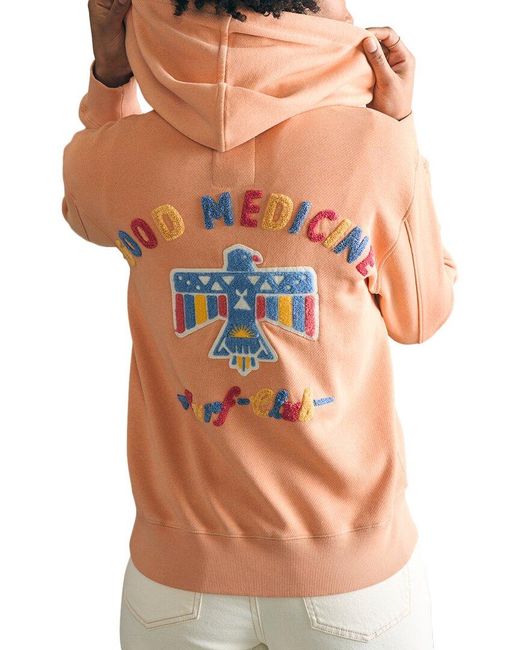 Faherty Brand Orange Good Medicine Hoodie