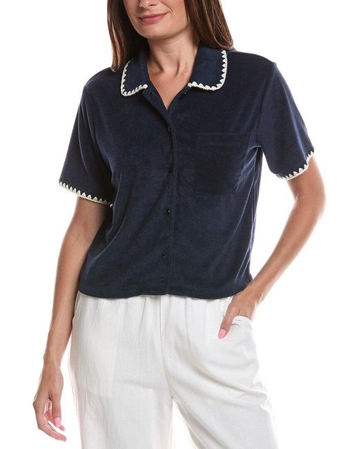Z Supply Blue Miles Terry Shirt