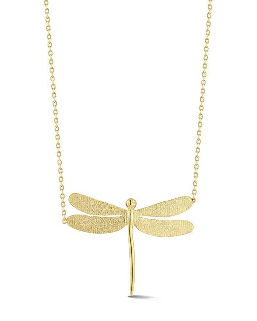 Ember Fine Jewelry Metallic 14k Dragonfly Necklace