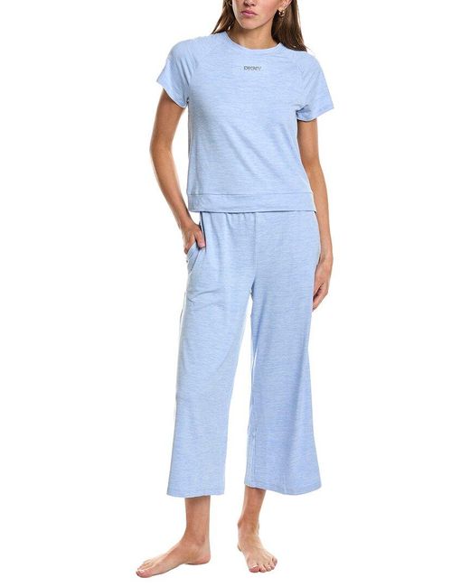 DKNY Blue 2Pc Pajama Jogger & Shirt Set