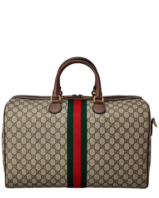 Gucci Brown Ophidia GG Medium Carry-on Duffle Bag for men