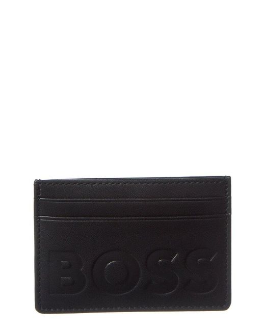 Boss Black Laslo Leather Card Case for men