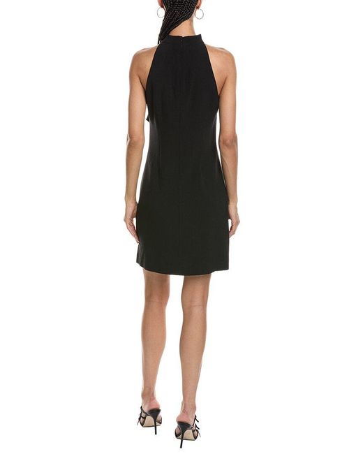 Vince Camuto Black Sleeveless Solid Mini Dress
