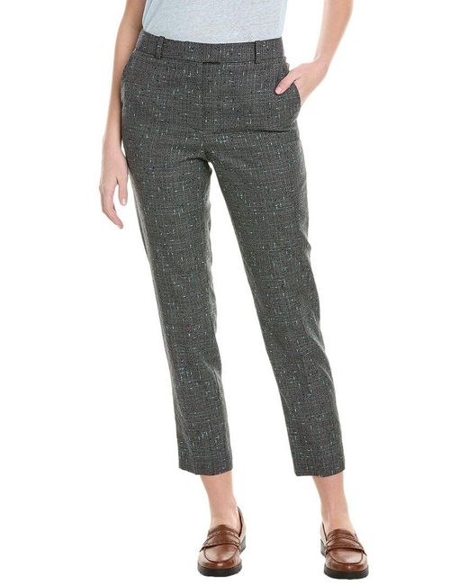 Boss Gray Tamata Wool-Blend Trouser