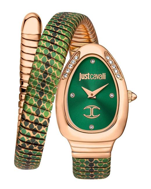 Just Cavalli Green Snake Watch