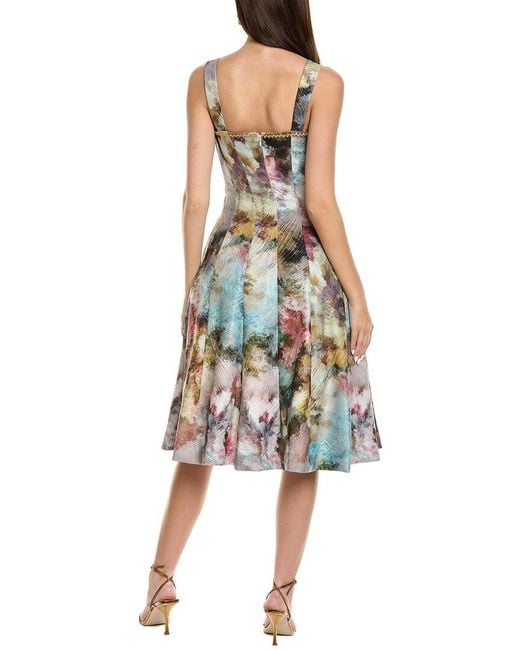 Tahari Pink A-Line Midi Dress