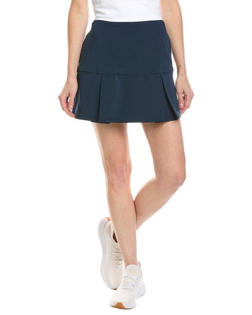 Stella Parker Blue Pleated Hem Skort