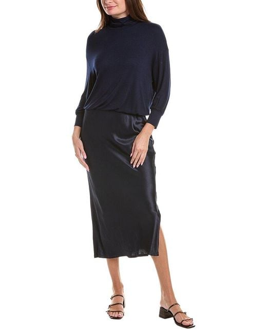Michael Stars Blue Padma 2-In-1 Maxi Dress
