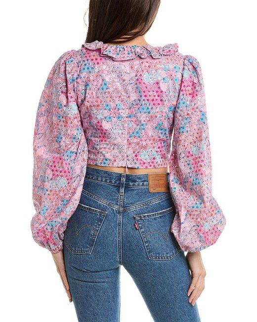 Ramy Brook Red Penelope Top