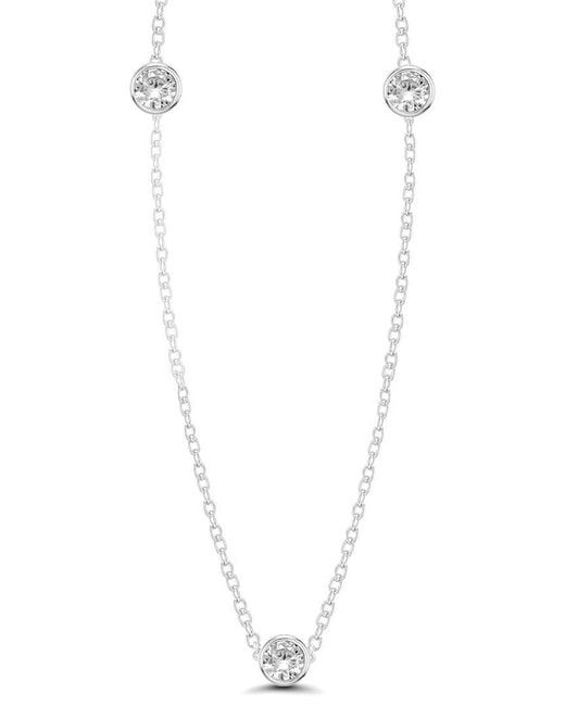 Lab Grown Diamonds White 14K 3.50 Ct. Tw. Lab-Grown Diamond By The Yard Necklace