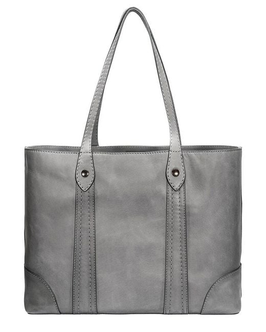 Frye Gray Melissa Leather Shopper