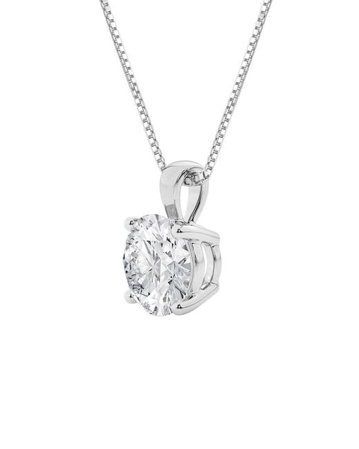 Lab Grown Diamonds White 1.00 Ct. Tw. Lab-Grown Diamond Pendant Necklace