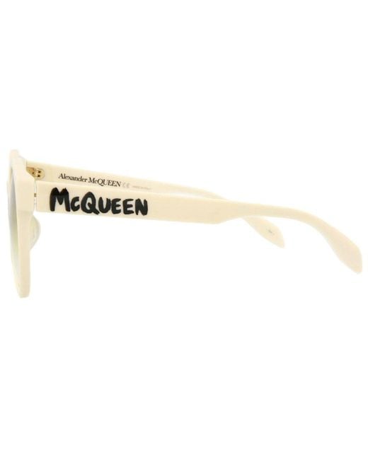 McQueen Metallic Am0349Sa 55Mm Sunglasses