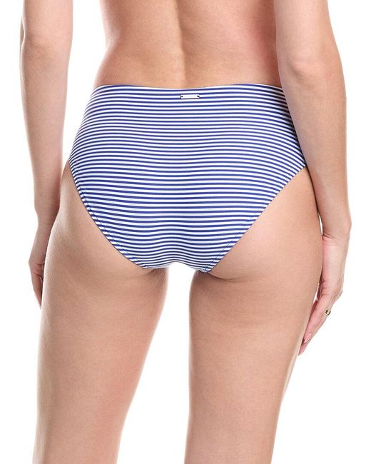 Sea Level Blue Varsity Mid Bikini Bottom