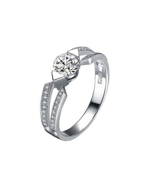 Genevive Jewelry White Cocktail Ring