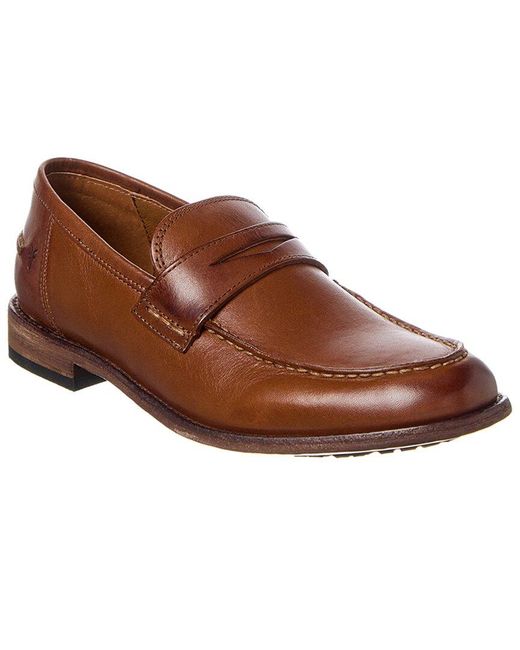 Frye Brown Tyler Leather Penny Loafer for men