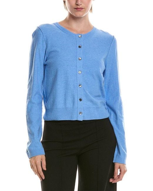Michael Stars Blue Flynn Cashmere-Blend Cardigan