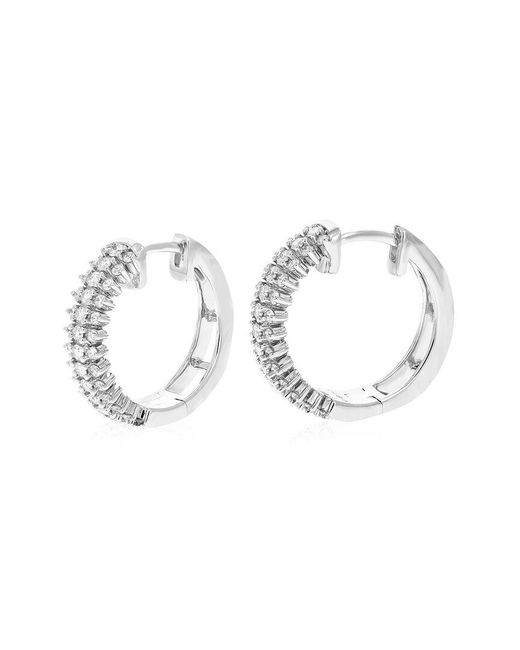 Amairah White 0.75 Ct. Tw. Lab-Grown Diamond Hoops