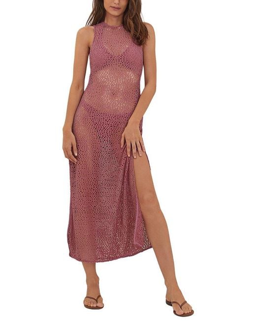 ViX Red Twist Long Cover-Up