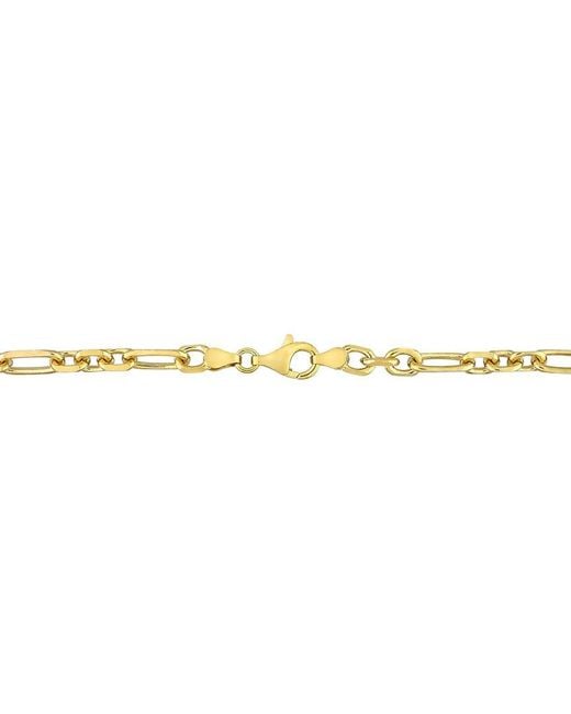 Italian Silver Metallic Figaro Rolo Bracelet