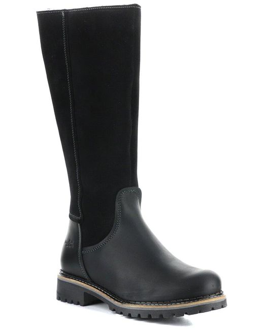 Bos. & Co. Black Hudson Waterproof Leather & Waterproof Suede Boot