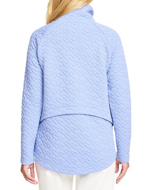 NIC+ZOE Blue All Year Prism Quilted Jacket