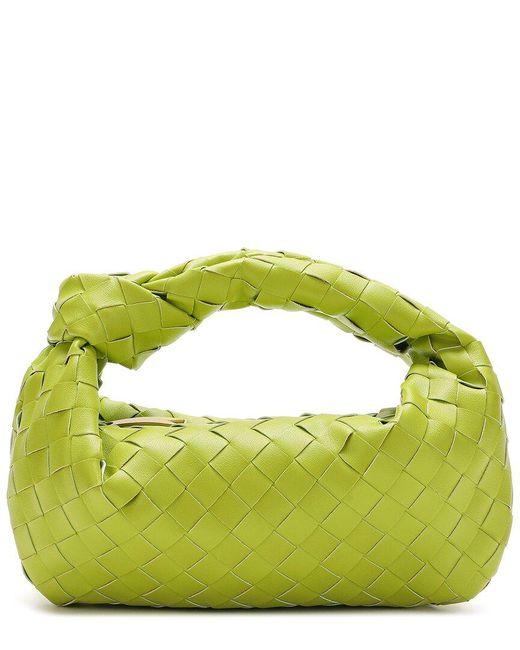 Tiffany & Fred Paris Green Woven Leather Pouch