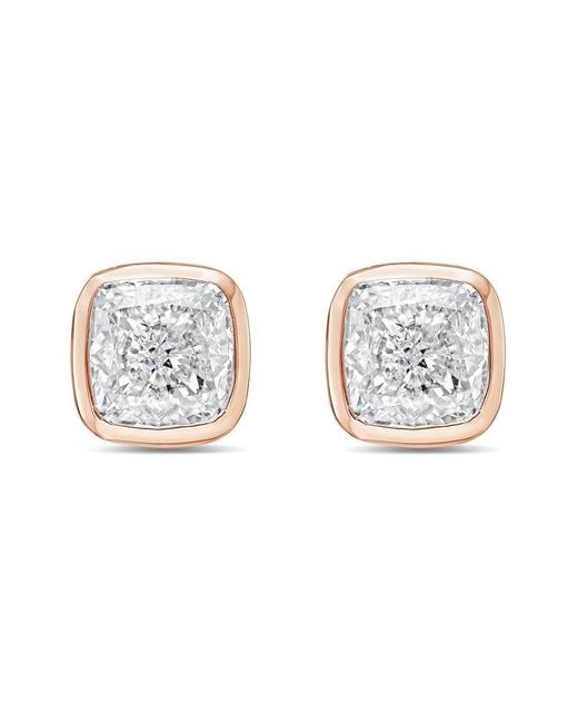 Diana M White Diana M. 14K Rose 10.00 Ct. Tw. Lab-Grown Diamond Stud Earrings