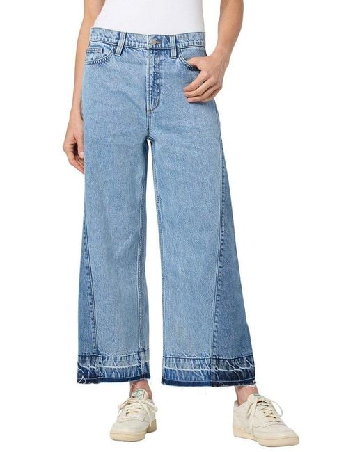 Joe's Jeans Blue Hannah Wide Leg Ankle Jean
