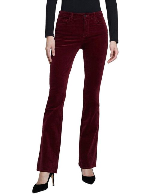 L'Agence Red Stevie High-rise Straight Jean Black Cherry Jean