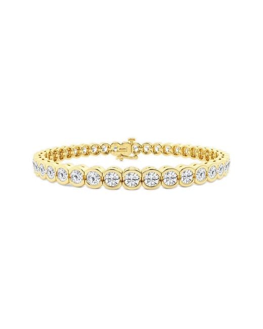 Lab Grown Diamonds Metallic 14K 10.01 Ct. Tw. Lab Grown Diamond Bracelet