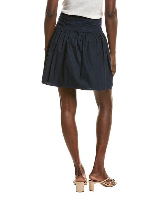 1.STATE Black Godet Mini Skirt