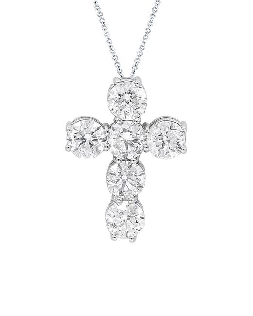 Diana M White Fine Jewelry Platinum 6.04 Ct. Tw. Diamond Necklace
