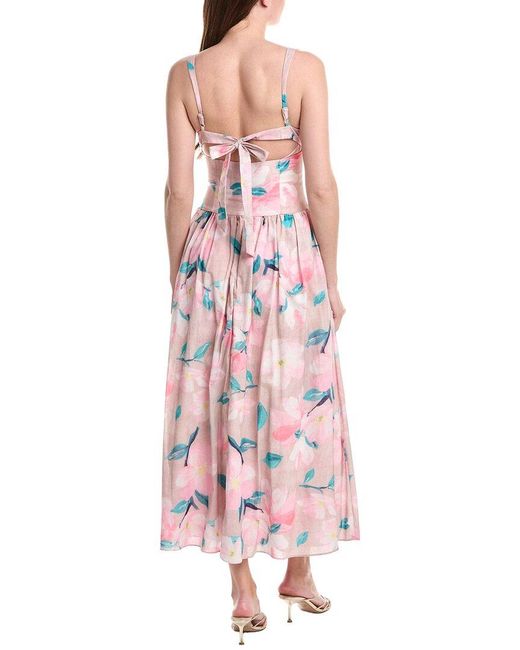 Bardot Pink Cartia Printed Maxi Dress