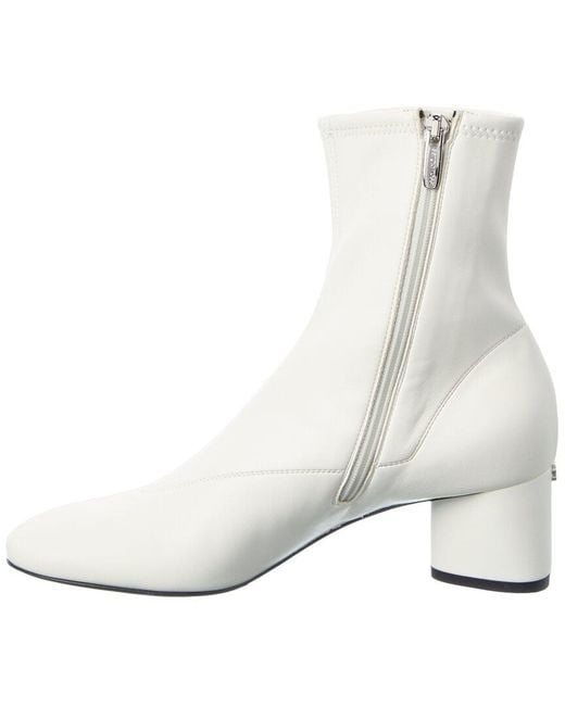 Sergio Rossi White Pilier Leather Boot