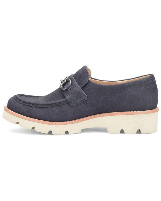 Söfft Blue Prewitt Leather Loafer