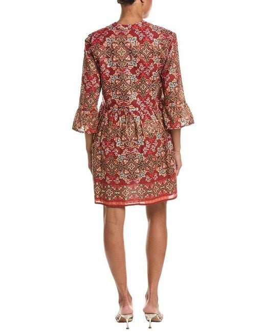 Jude Connally Red Faith Cotton Dress