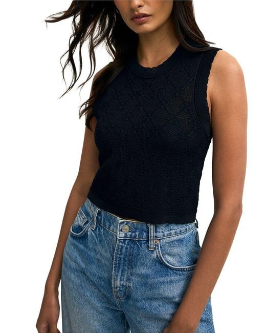 Z Supply Blue Ramona Sweater Tank Top