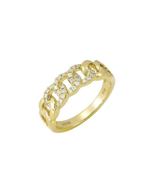 Sabrina Designs Metallic 18k 0.16 Ct. Tw. Diamond Link Ring