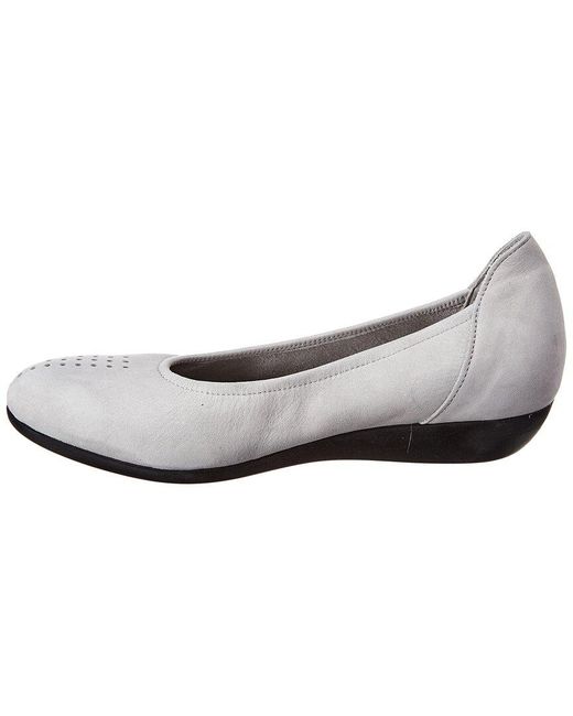 Arche White Onara Leather Flat