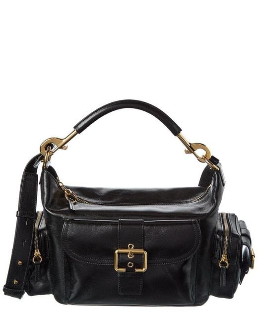 Chloé Black Medium Double Carry Leather Shoulder Bag