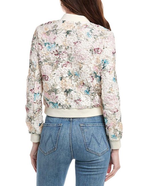 Nanette Lepore Blue Lace Jacket