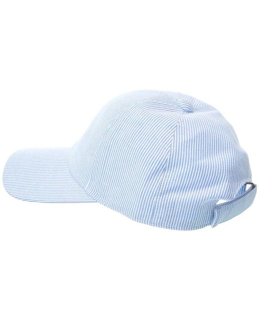 Bruno Magli Blue Stripe Baseball Cap
