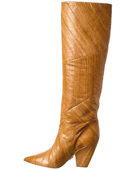 Tory Burch Brown Lila Leather Knee-high Boot