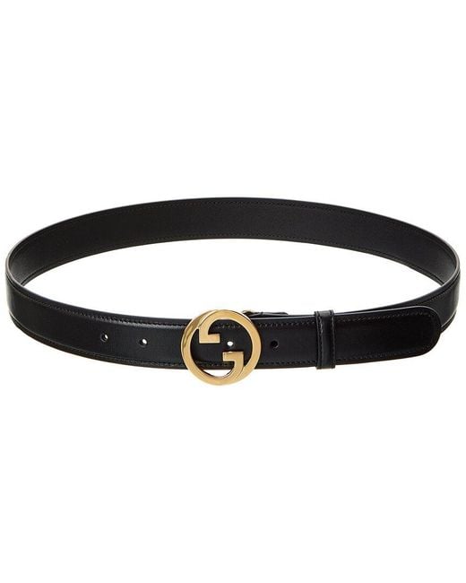 Gucci Black Leather Belt