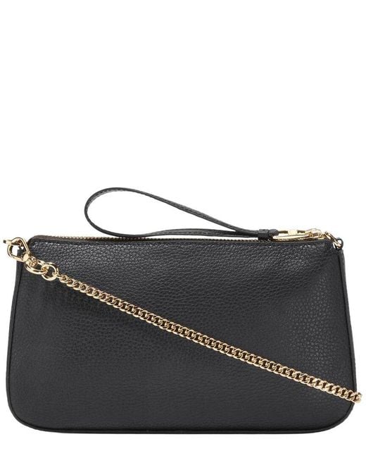 Cole Haan Black Leighton Leather Clutch