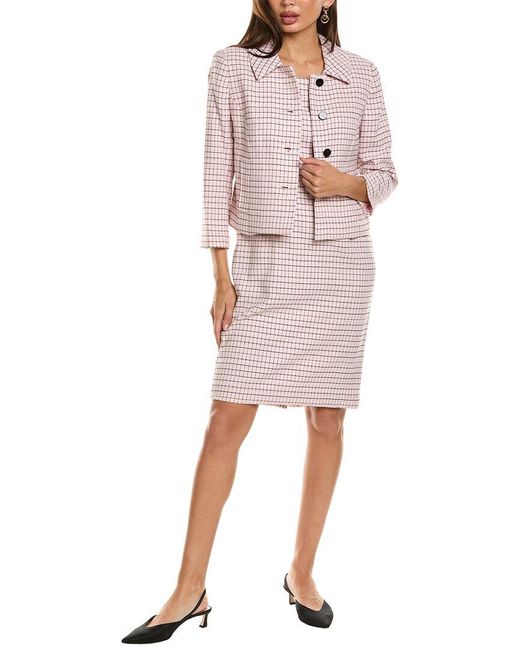 Nipon Boutique Pink 2pc Jacket & Dress Set