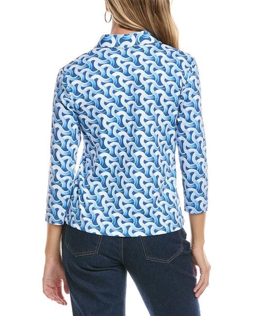J.McLaughlin Blue Cornelia Top