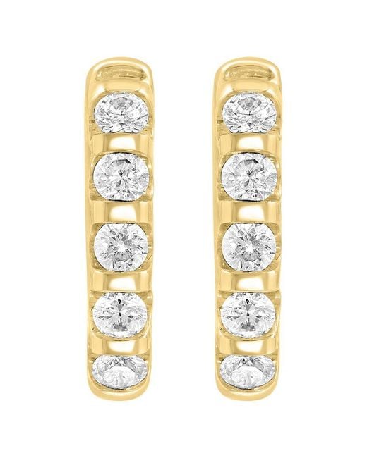 Effy Fine Jewelry Metallic 14K 0.50 Ct. Tw. Lab-Grown Diamond Earrings